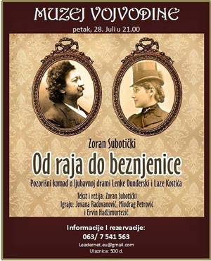 Predstava “Od raja do beznjenice” ponovo u Muzeju Vojvodine