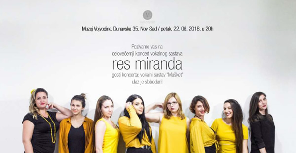 Koncert vokalnog sastava “Res miranda”