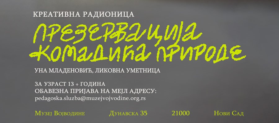 Epoksi radionica Prezervirajte komadić prirode